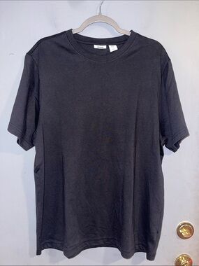 Jason Wu 100% Cotton Black Short Sleeve Crew Neck Tee Size XL